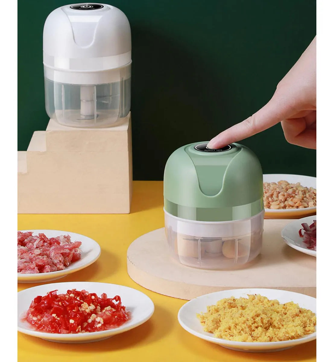 ¡Corta y pica sin más manos con olor a ajo, cebolla o ají!